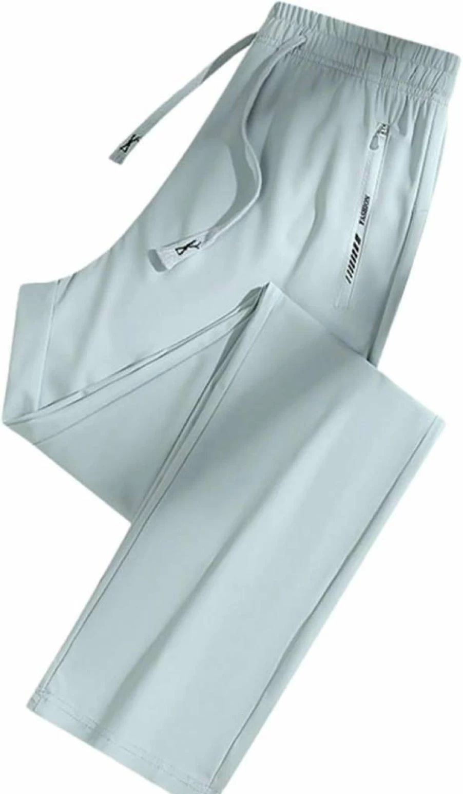 Generic Men's Elastic Loose Fit Casual Pants - Oversized Straight Leg Jogging Sweatpants for Sports & Indoor Wear