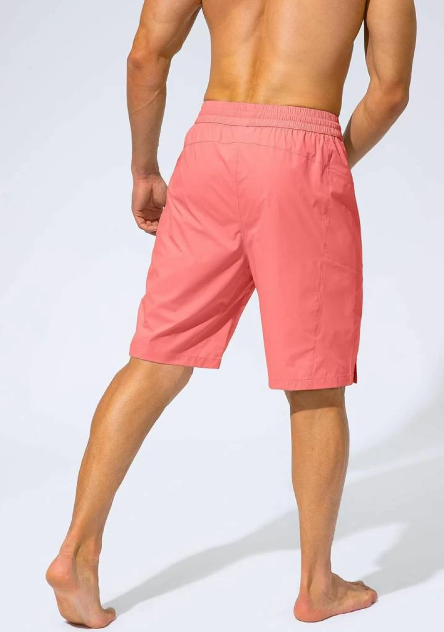 G Gradual Men's Quick Dry Swim Trunks with Zipper Pockets - No Mesh Liner Board Shorts for Beach & Swimming