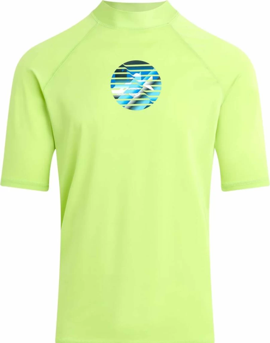 Kanu Surf Men's UPF 50+ Sun Protective Rashguard Swim Shirt - Mercury Short Sleeve Quick-Dry Surf Shirt