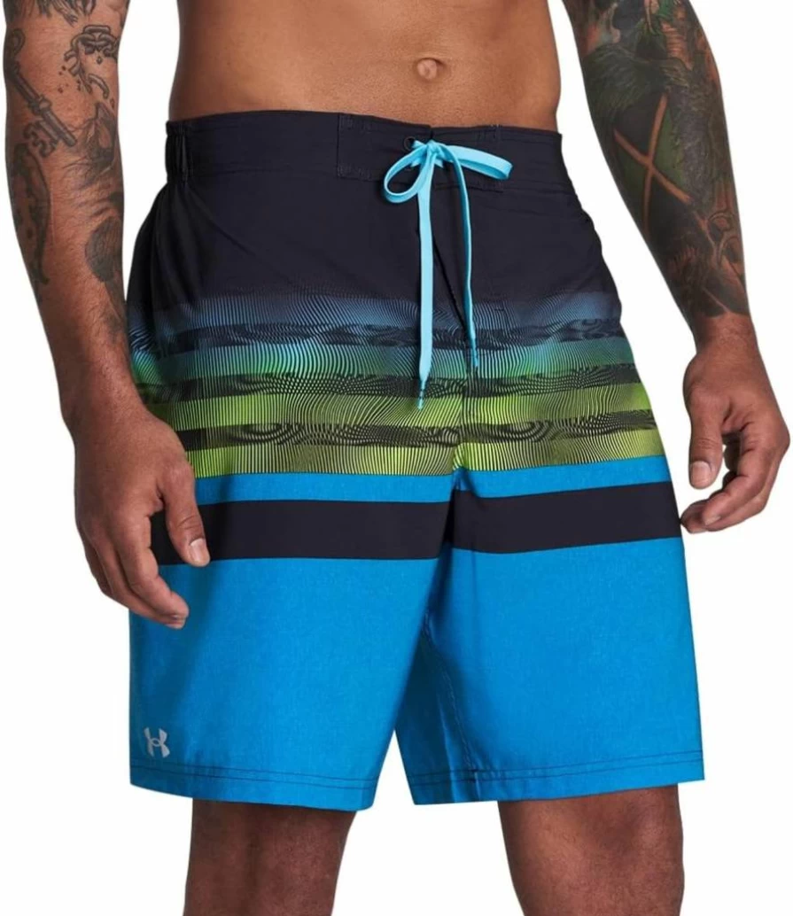 Under Armour Men's Quick-Dry Swim Shorts with Drawstring Waist & Elastic Closure for Comfort & Performance