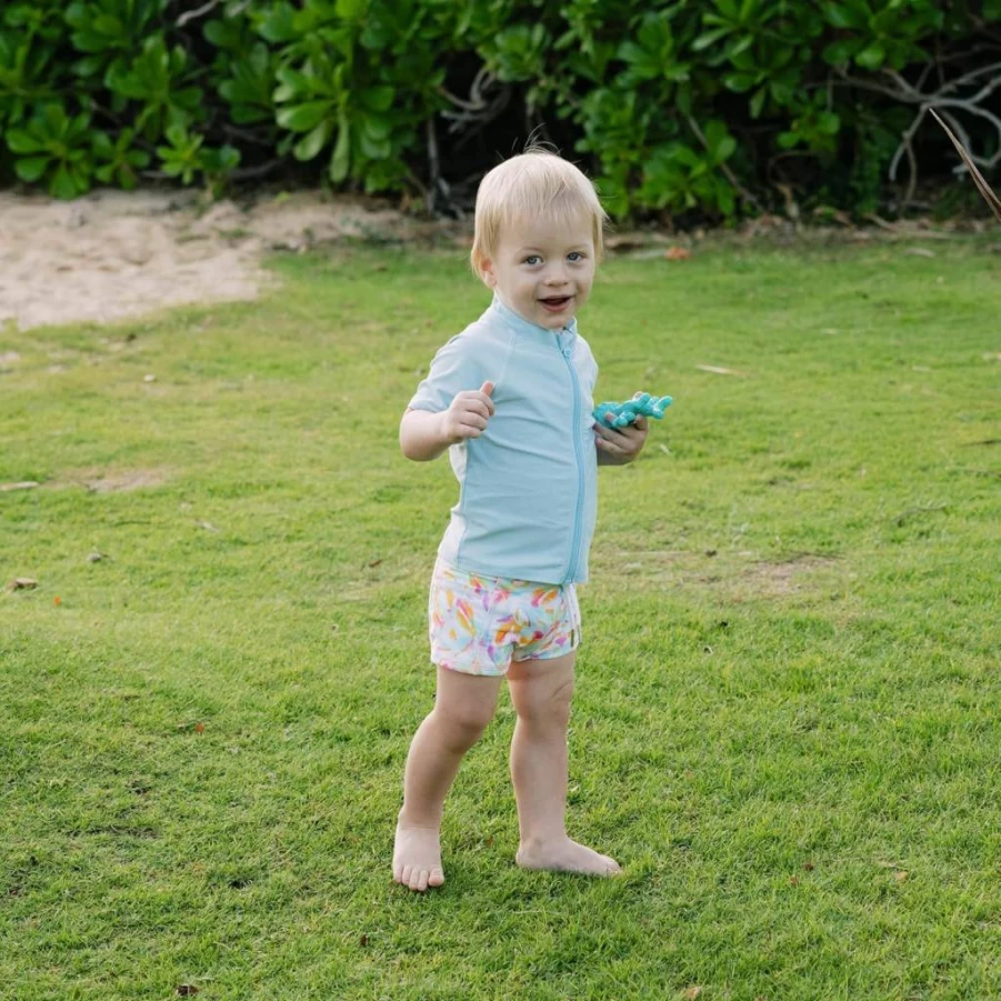 SwimZip UPF 50+ Baby Toddler Kids Swim Shorts - Boys & Girls Sun Protective Swim Shorties