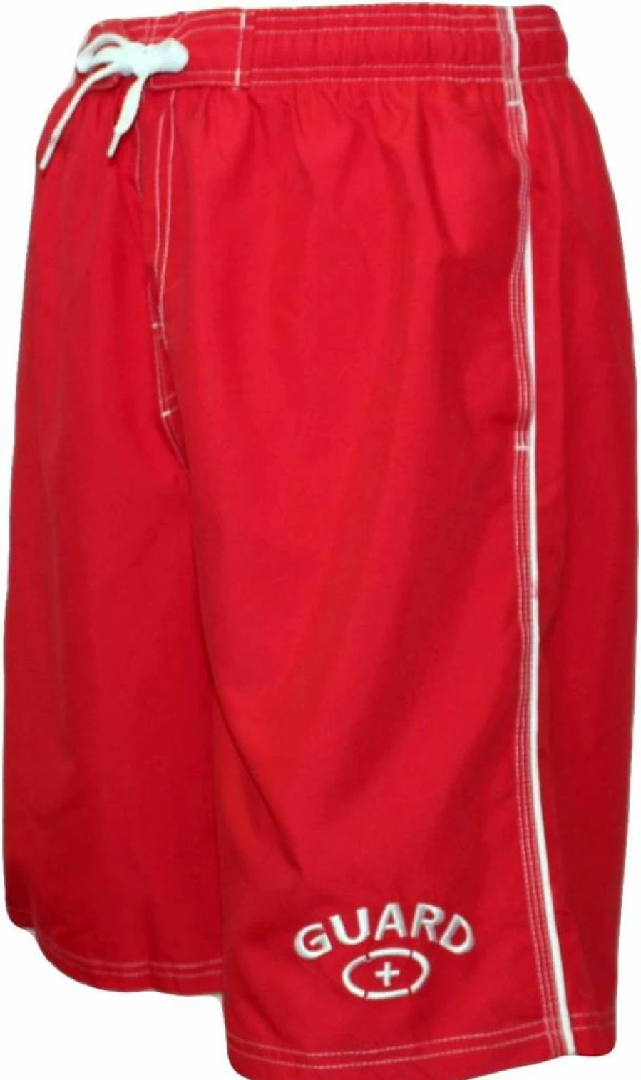 Adoretex Men's Swim Shorts Set with Hip Bag & Safety Whistle - XXL Red Quick-Dry Board Shorts for Swimming & Water Sports