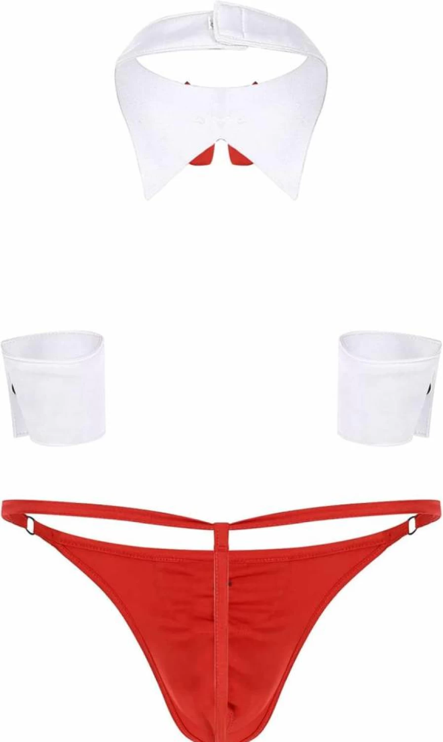 Hularka Men's Waiter Cosplay Costume - Low Rise Tuxedo Lingerie Set with Bikini Briefs Underwear for Roleplay