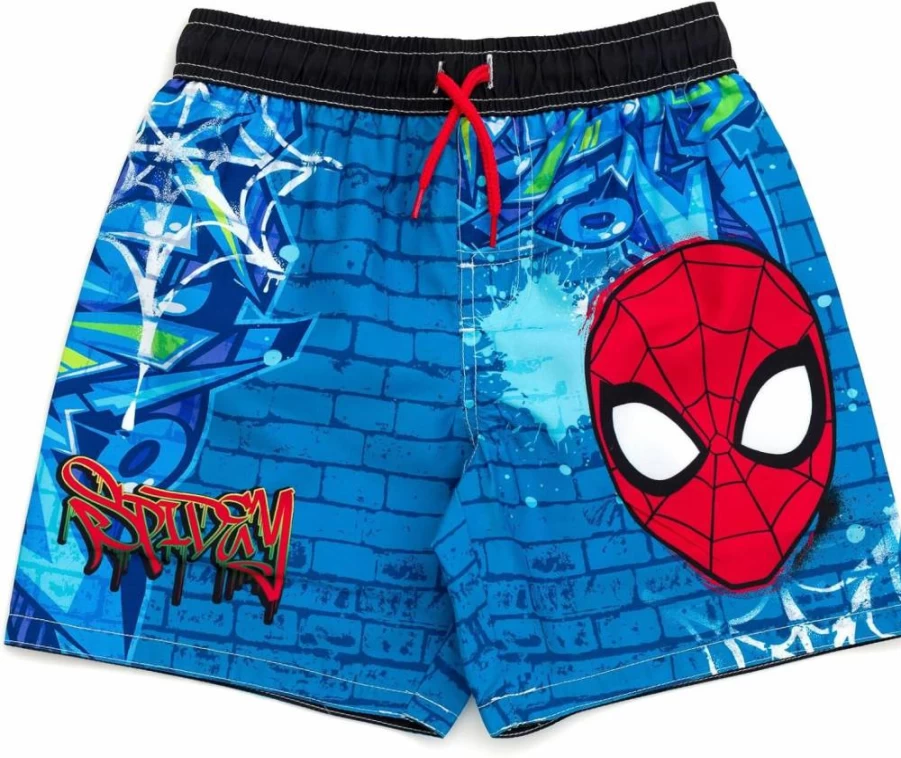 Marvel UPF 50+ Kids Swim Trunks for Toddler to Big Kid (2T-20) | Superhero Bathing Suits