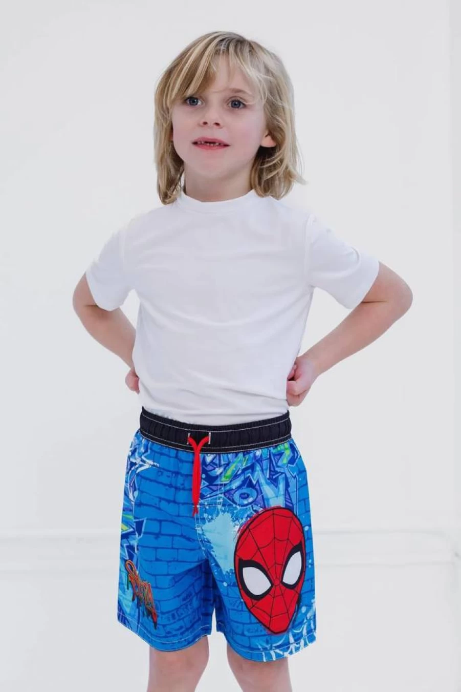 Marvel UPF 50+ Kids Swim Trunks for Toddler to Big Kid (2T-20) | Superhero Bathing Suits