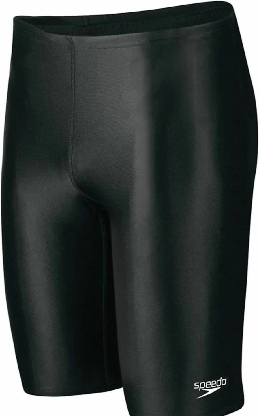Speedo Youth Powerflex Eco Solid Boys' Swim Jammer - High-Performance Competitive Swimsuit