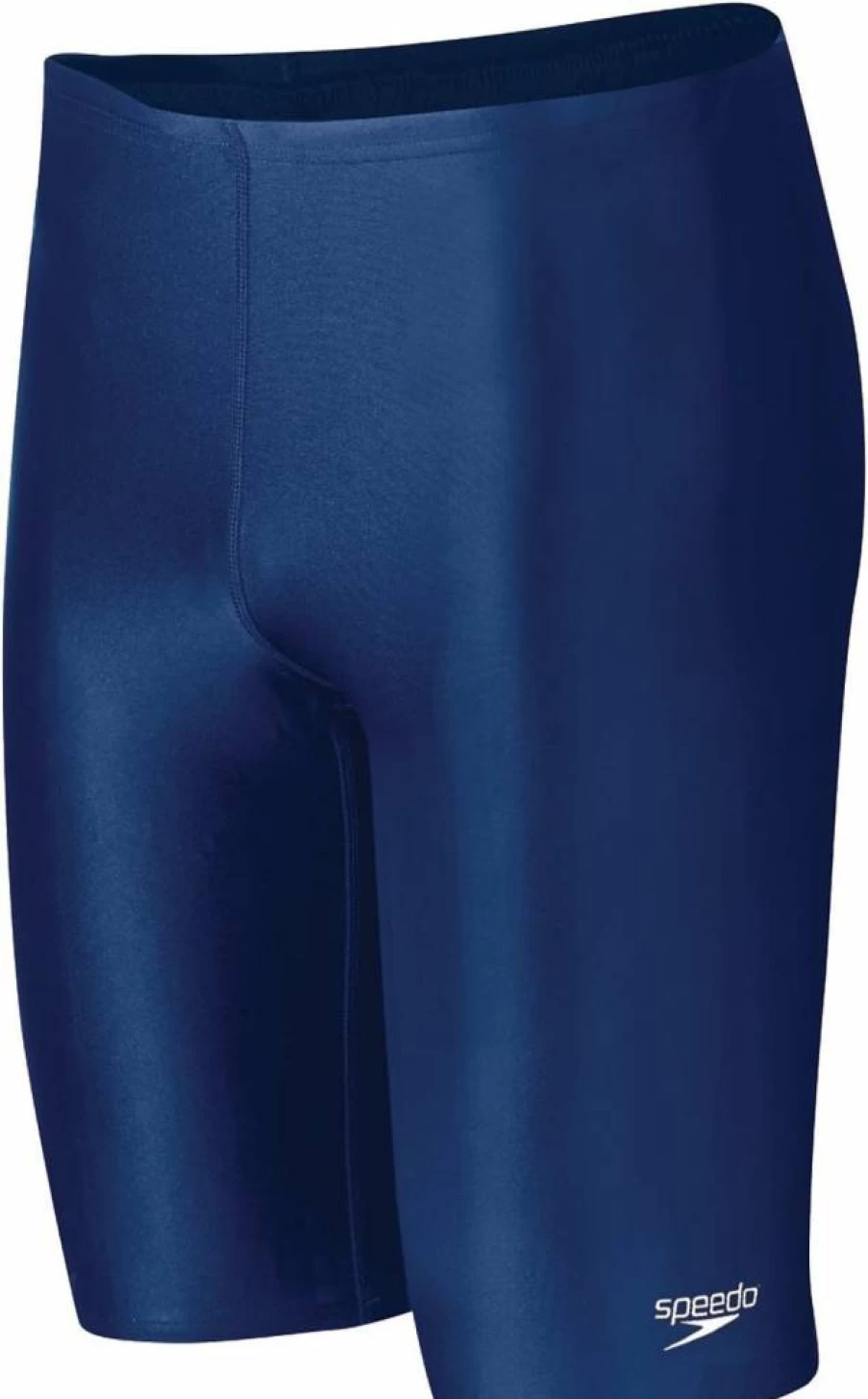 Speedo Youth Powerflex Eco Solid Boys' Swim Jammer - High-Performance Competitive Swimsuit