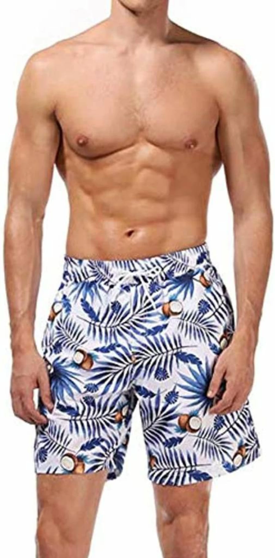 LOUVTON Father and Son Matching Floral Swimsuits - Beachwear Sets for Daddy and Me, Family Swimwear