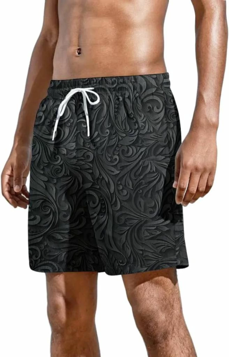 METRONS Men's Quick-Dry Elastic Waist Beach Shorts for Swimming, Vacation & Summer Outdoor Activities