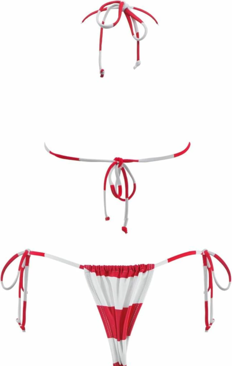 SHERRYLO Women's Brazilian Thong Bikini Set - Triangle Top & High Cut Bottom Bathing Suit
