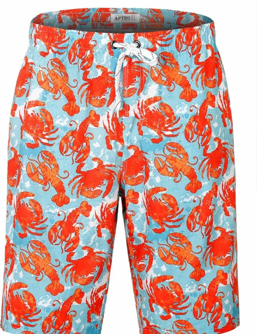 APTRO Men's 9" Quick Dry Swim Trunks for Big & Tall - Beach Bathing Suits with Fast Drying Fabric