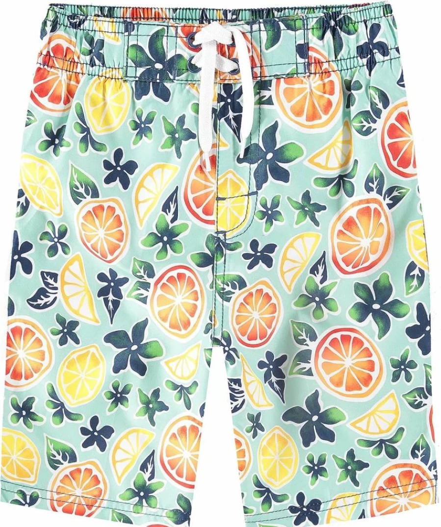 Kanu Surf Boys' Quick Dry UPF 50+ Swim Trunks - Reflection Beach Shorts for Swimming & Sun Protection