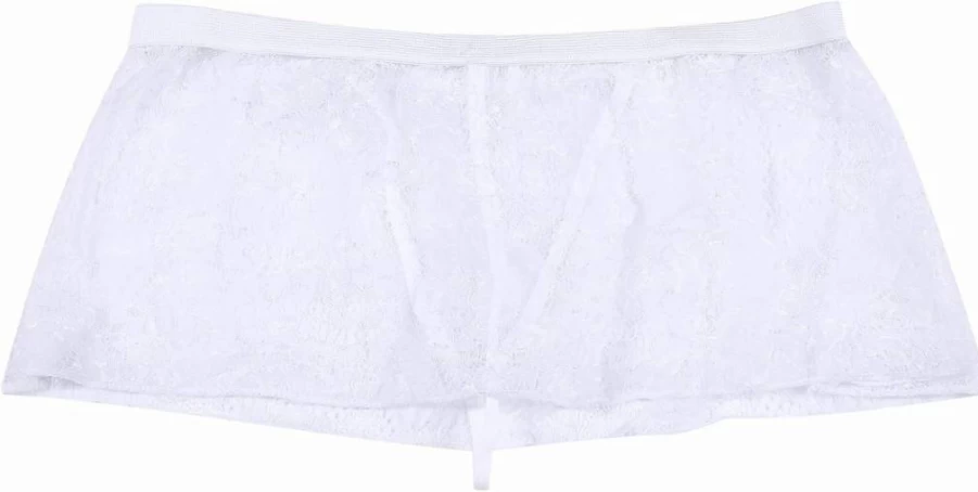 YOOBNG Men's Floral Lace Thong Underwear - Low Waist T-Back G-String Bikini Panties for Comfort & Style