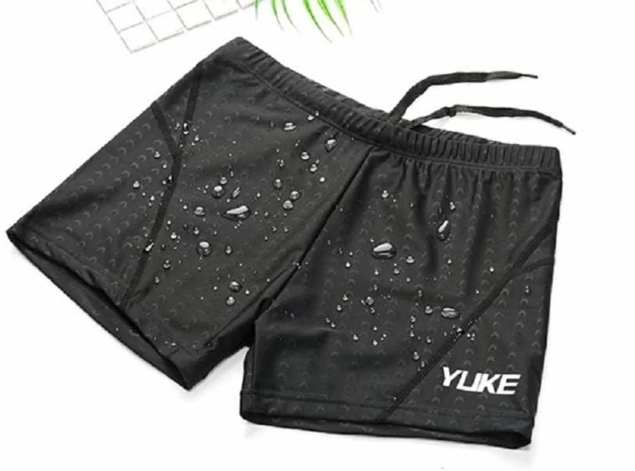JJ-GOGO Men's Swimwear Set - Quick-Dry Swim Shorts & Comfortable Swim Cap for Men