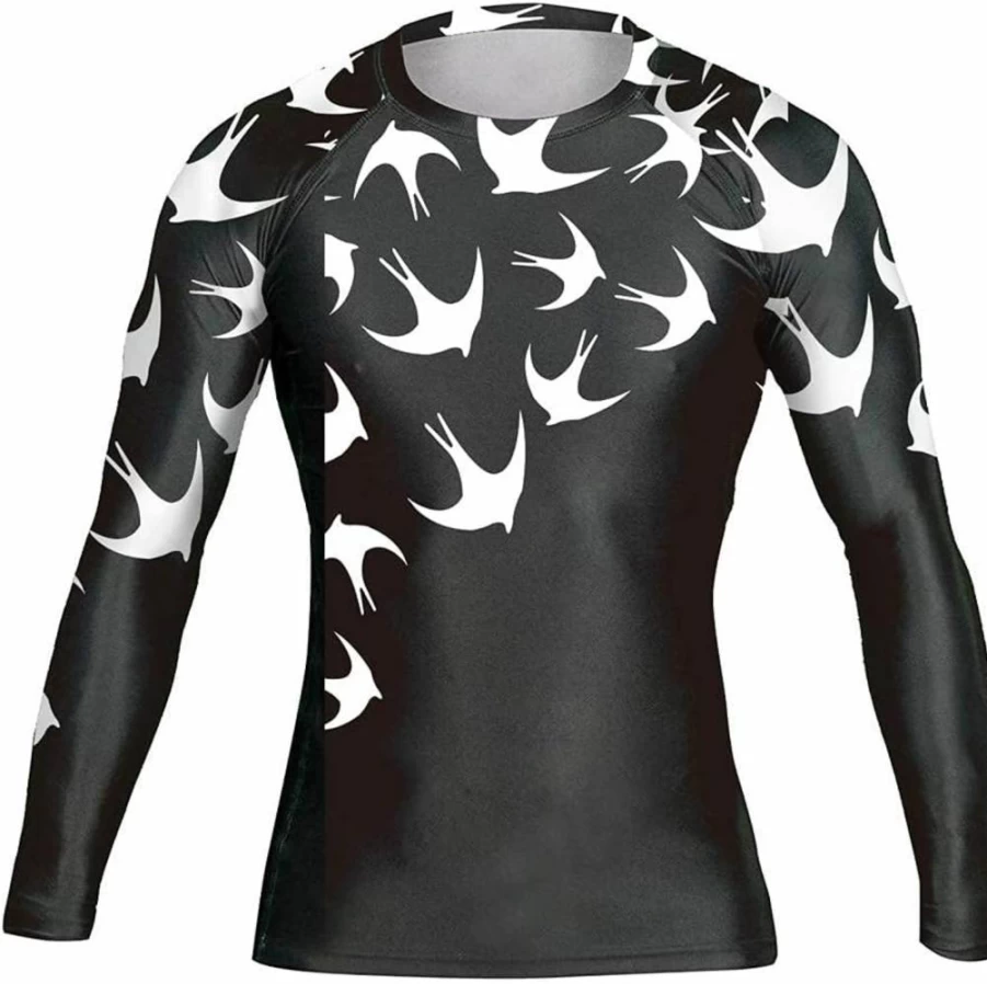 CHOO Men's Wrestling Rash Guard Shorts & Spats Set - No Gi Training Gear - Bat Gorilla Series