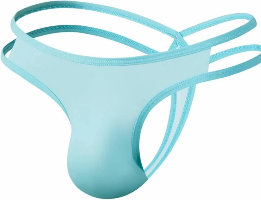 Faringoto Women's Low-Rise G-String Panties - Ice Silk Thong Underwear - Sexy Lingerie Briefs