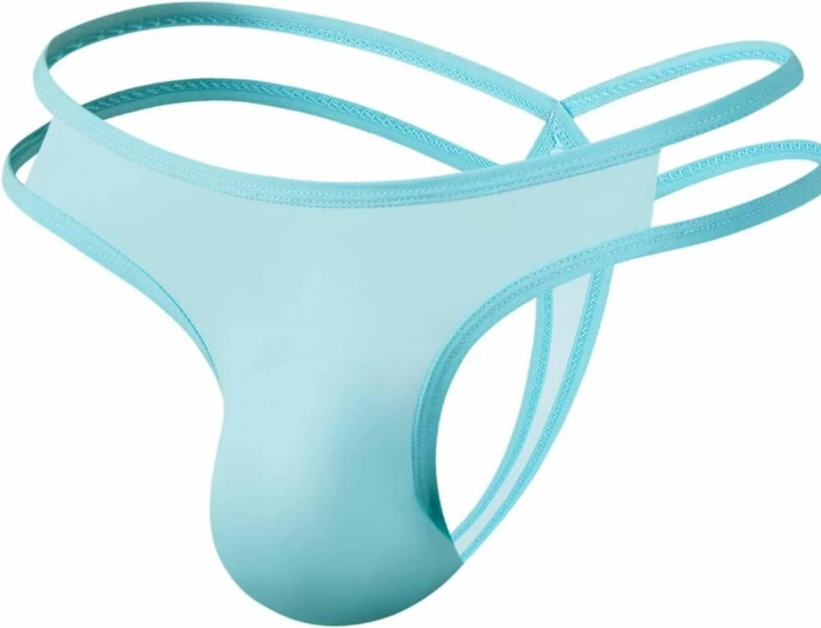 Faringoto Women's Low-Rise G-String Panties - Ice Silk Thong Underwear - Sexy Lingerie Briefs