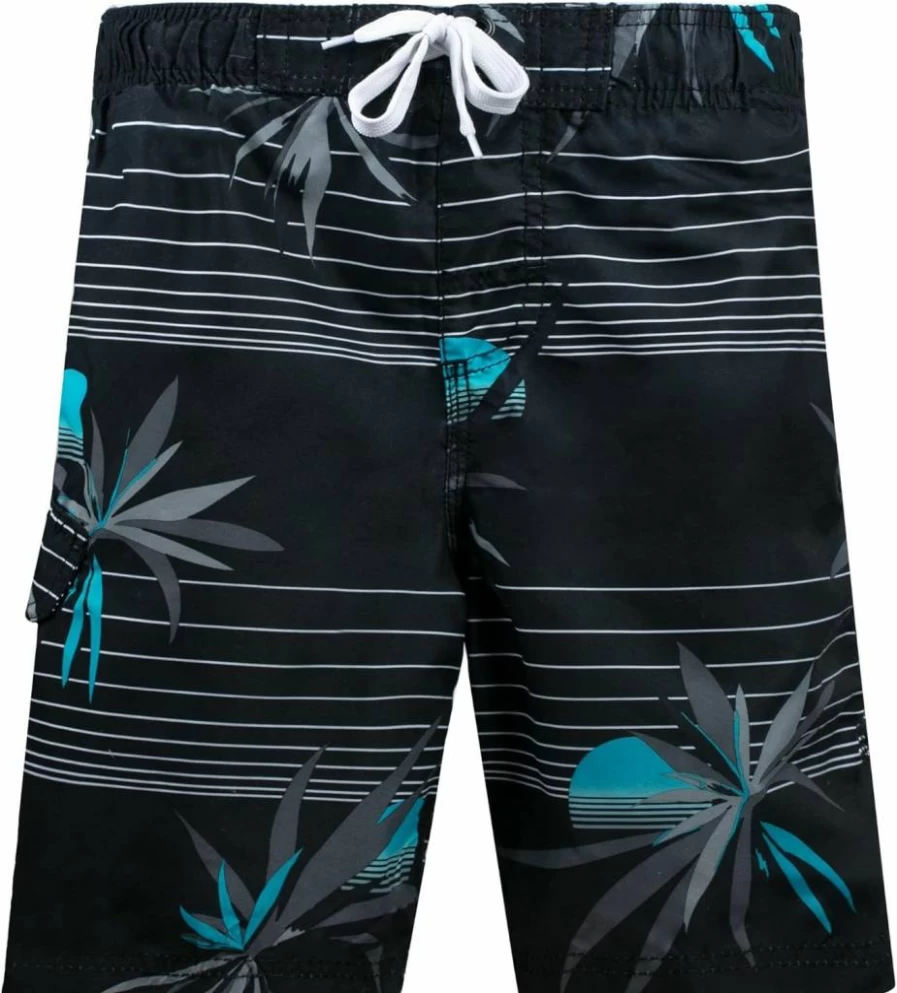 Kanu Surf Boys' Quick-Dry Swim Trunks with UPF 50+ Sun Protection - Echo Series