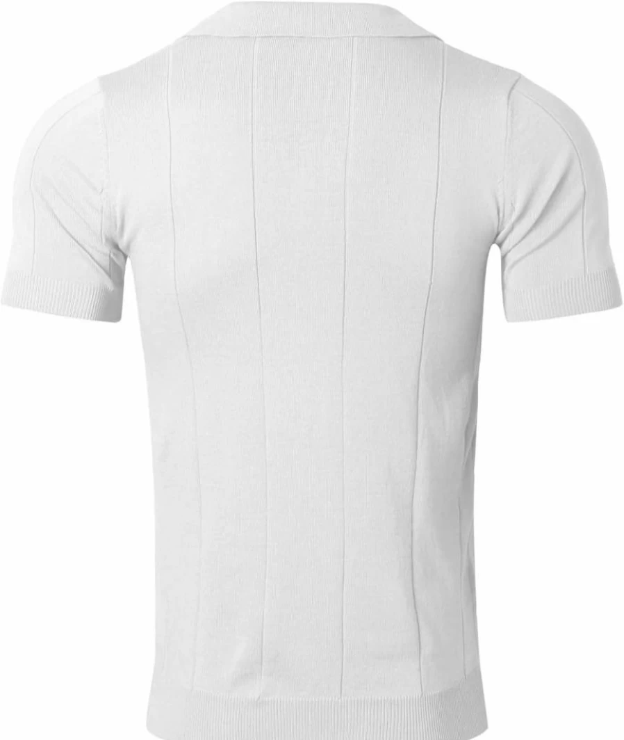 Men's Summer Casual Solid Color Fishnet Cardigan Shirt - Slim Fit Short Sleeve Top