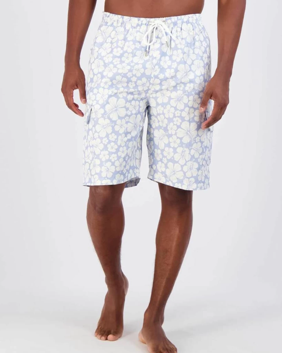 Real Essentials Men's 3-Pack Quick-Dry Swim Trunks with Cargo Pockets & Mesh Lining - Big & Tall Sizes Available