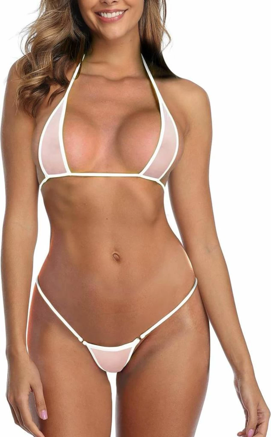 SHERRYLO Women's Micro Bikini Set - Extreme G String Thong & Triangle Top Sexy Swimwear for Beach Vacation