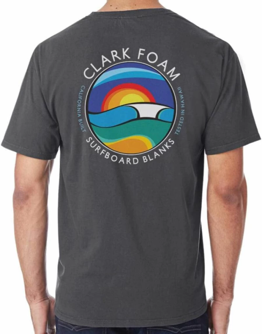 Malibu Shirts Clark Foam Wave At Sunset 2 - Premium Beach Graphic T-Shirt
