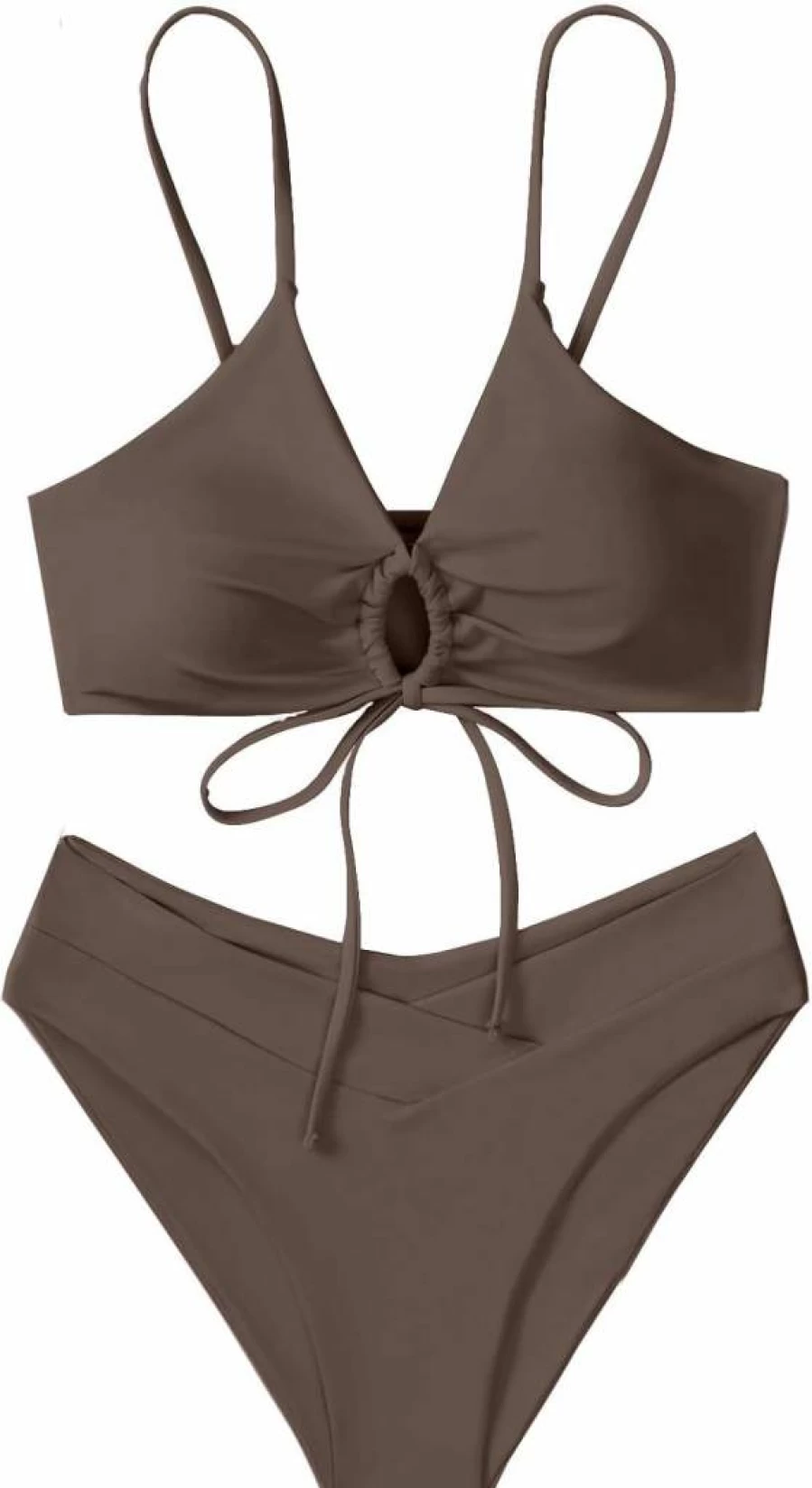 Meetall Women's Sexy High Cut Triangle Bikini Set - 2 Piece String Swimwear for Beach & Pool