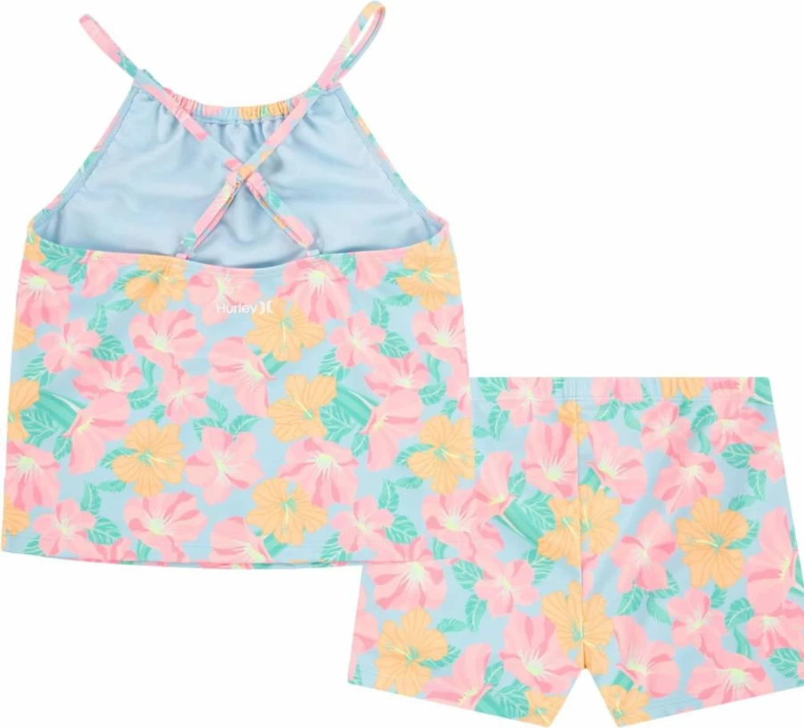 Hurley Girls 2-Piece Tankini Swimsuit for Kids | Comfortable & Stylish Swimwear
