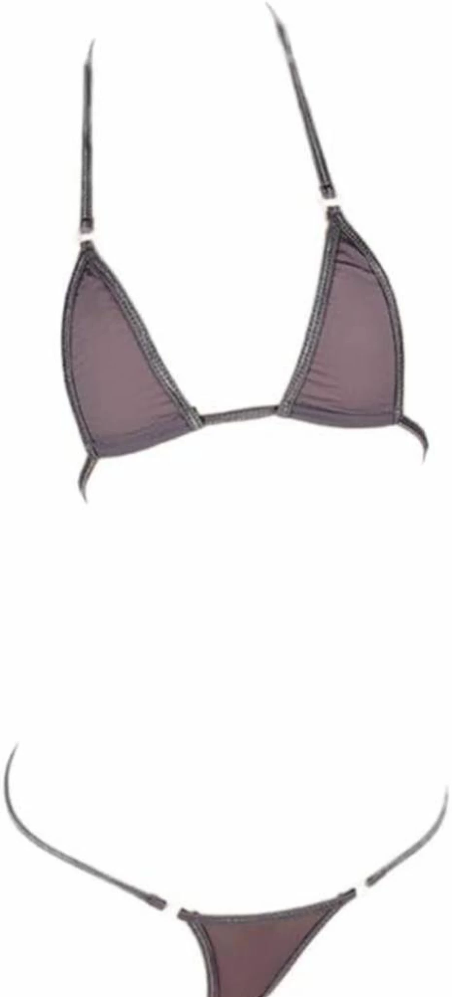 LinvMe Women's Sexy Micro Bikini Set - Silk Thong Swimwear for Beach & Pool