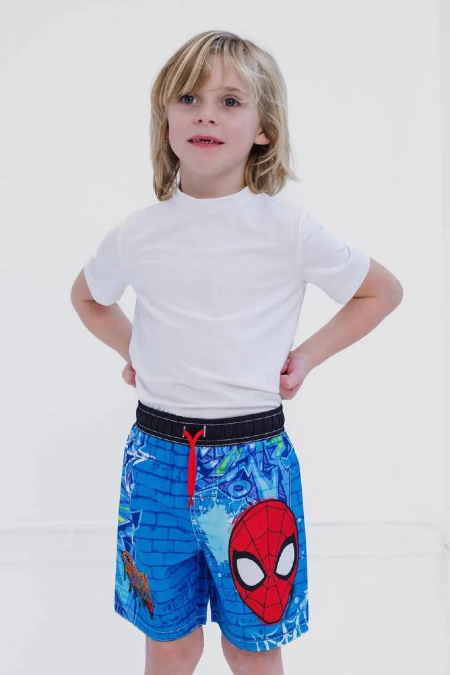 Marvel UPF 50+ Kids Swim Trunks for Toddler to Big Kid (2T-20) - Boys' Quick-Dry Bathing Suits