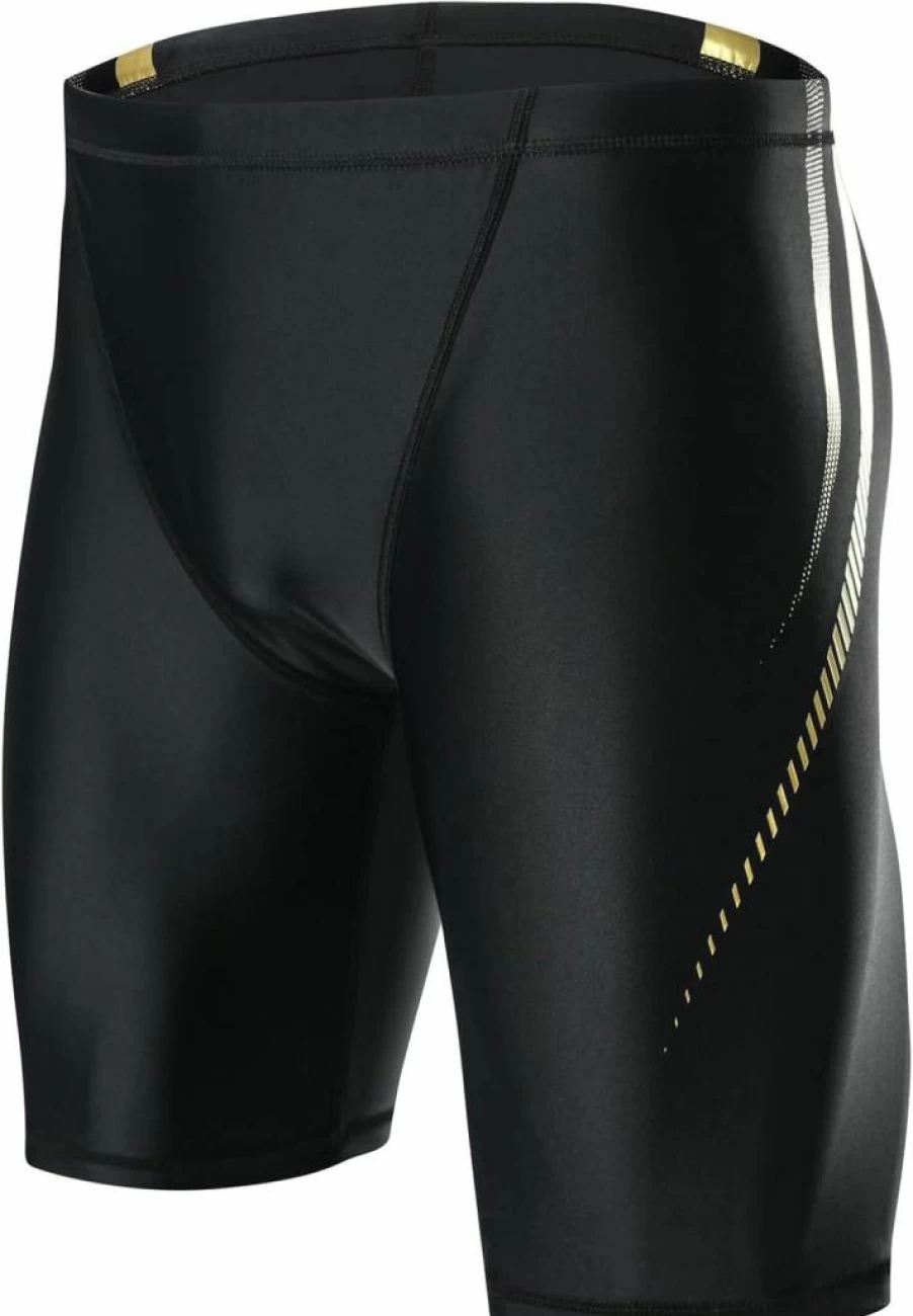 KGKE Men's Competition Swim Jammers - Quick-Dry UPF 50+ Swimwear with Drawstring for Athletic & Team Swimming