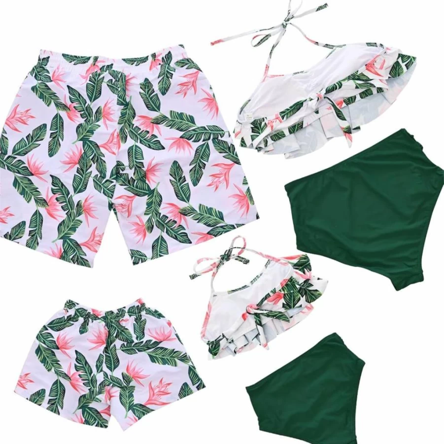 PURFEEL Family Matching Swimsuits for Women and Girls – Mother Daughter Matching Bathing Suits