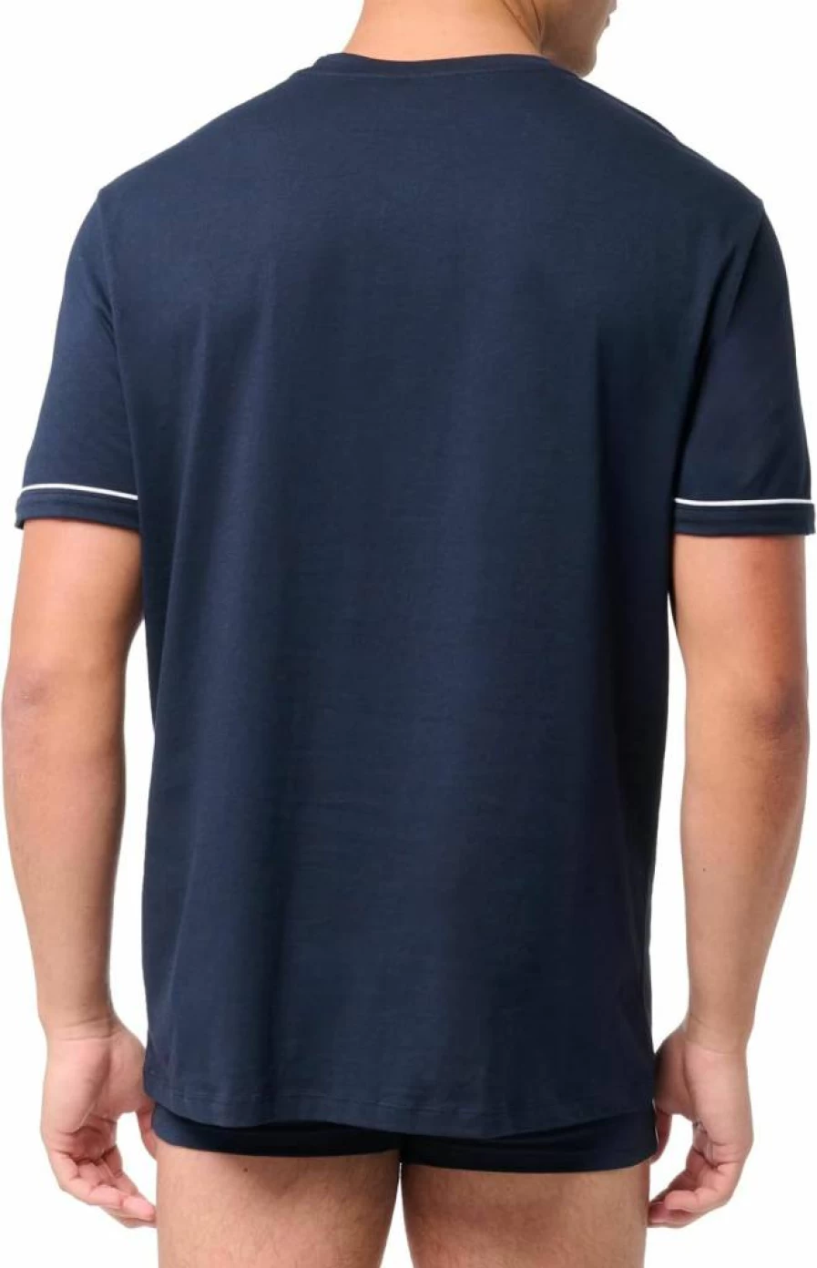 BOSS Men's Navy Blue Printed Logo T-Shirt & Trunk Gift Set - Medium US Size