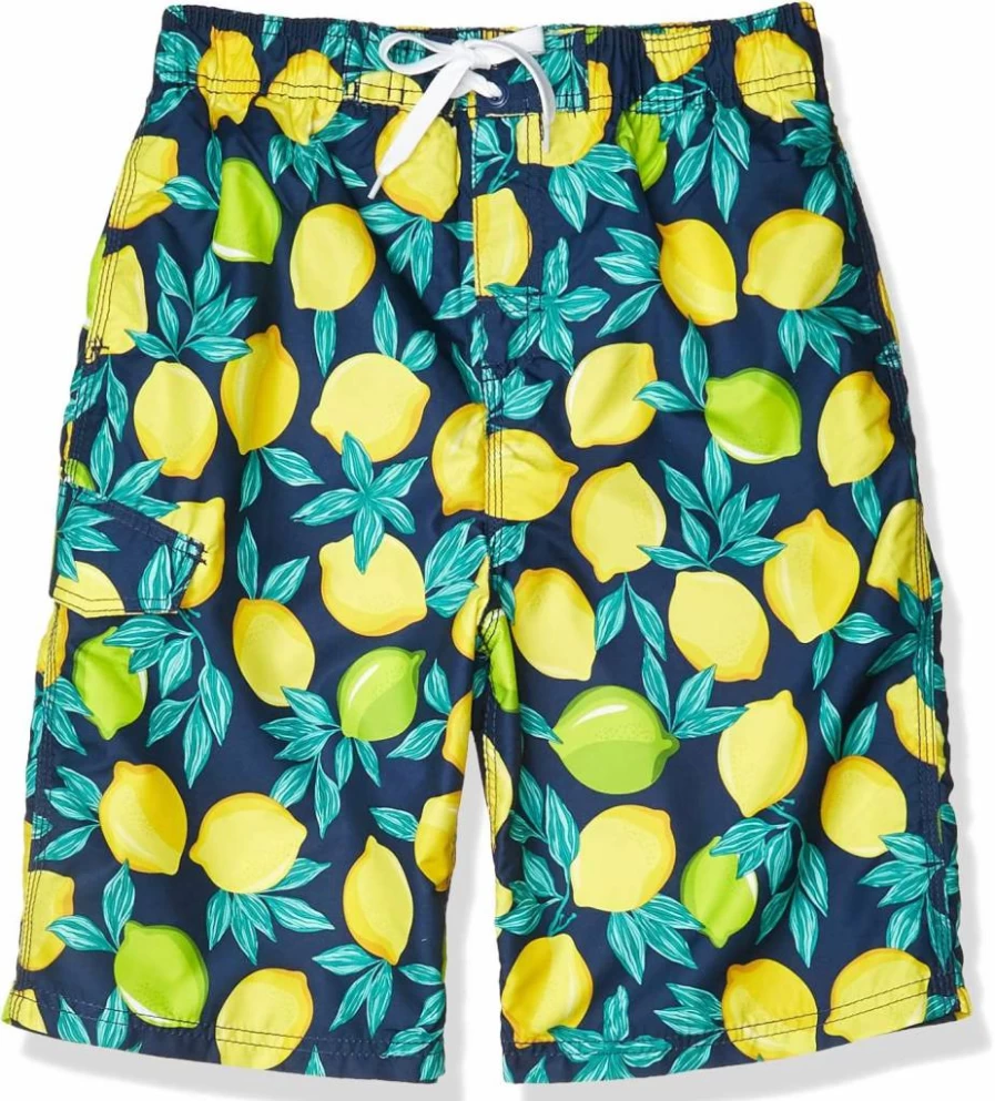 Kanu Surf Boys' Quick Dry UPF 50+ Swim Trunks - Avalon Beach Shorts for Active Kids