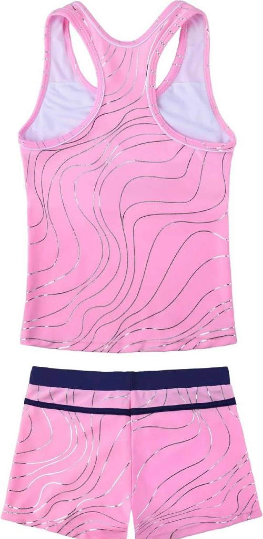JerrisApparel Girls' 2-Piece Tankini Swimsuit with Boyshorts for Summer Beach Play