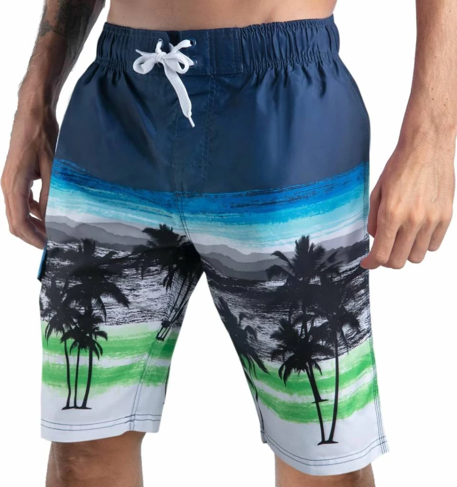 Kanu Surf Men's Barracuda 9" Swim Trunks - Quick Dry Beach Shorts for Men (Regular & Extended Sizes)