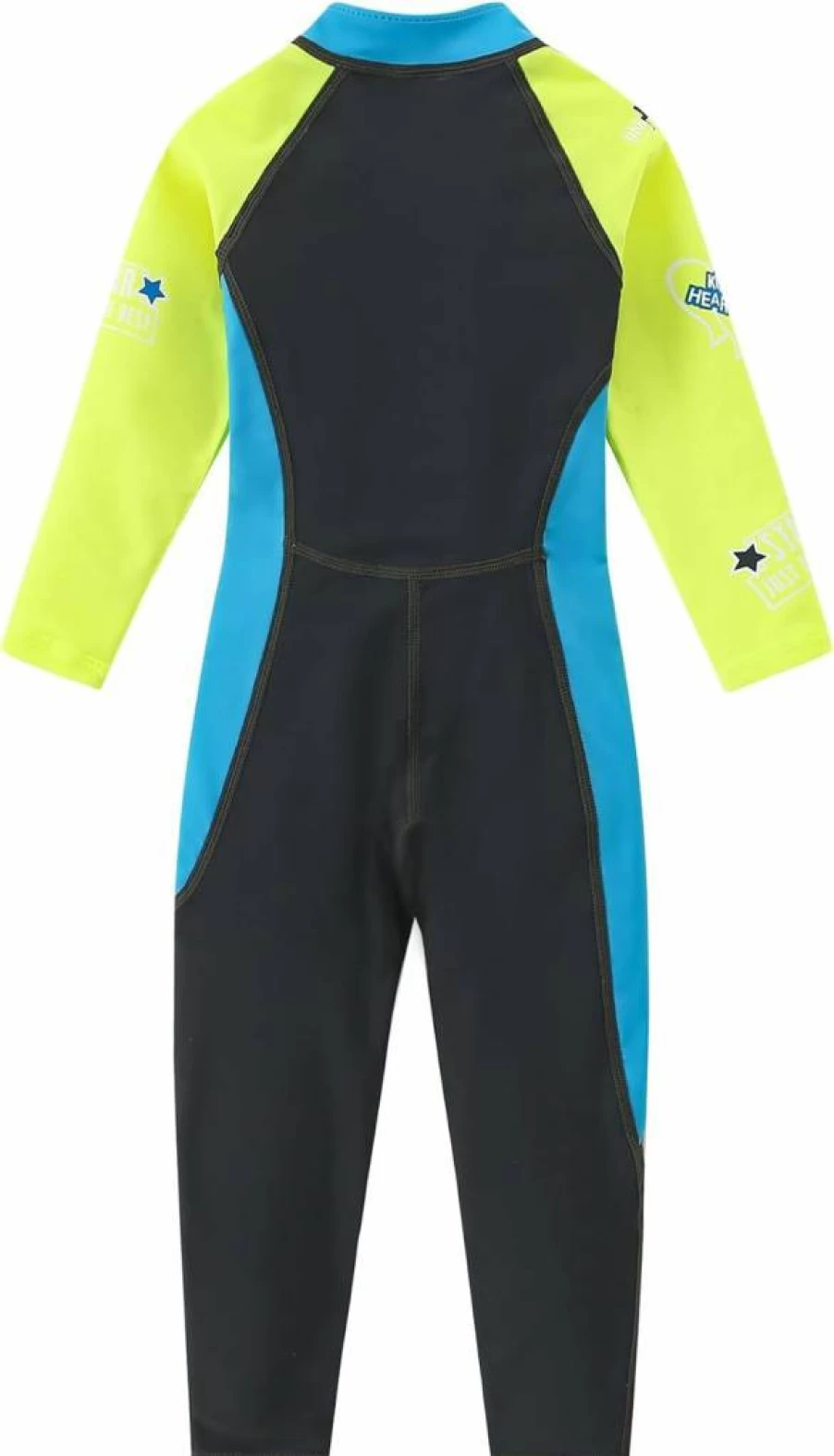 AIWUHE UPF 50+ Girls Long Sleeve One Piece Swimsuit Toddler Rash Guard Sun Protective Bathing Suit 2-8 Years