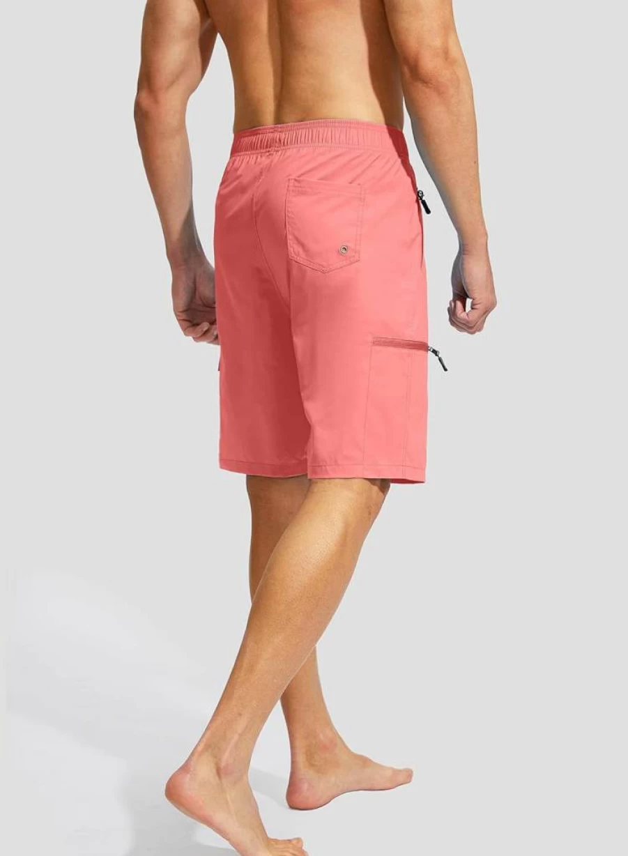 Kayrth Men's Quick Dry Swim Trunks with 5 Pockets - No Mesh Liner Board Shorts for Swimming & Beach