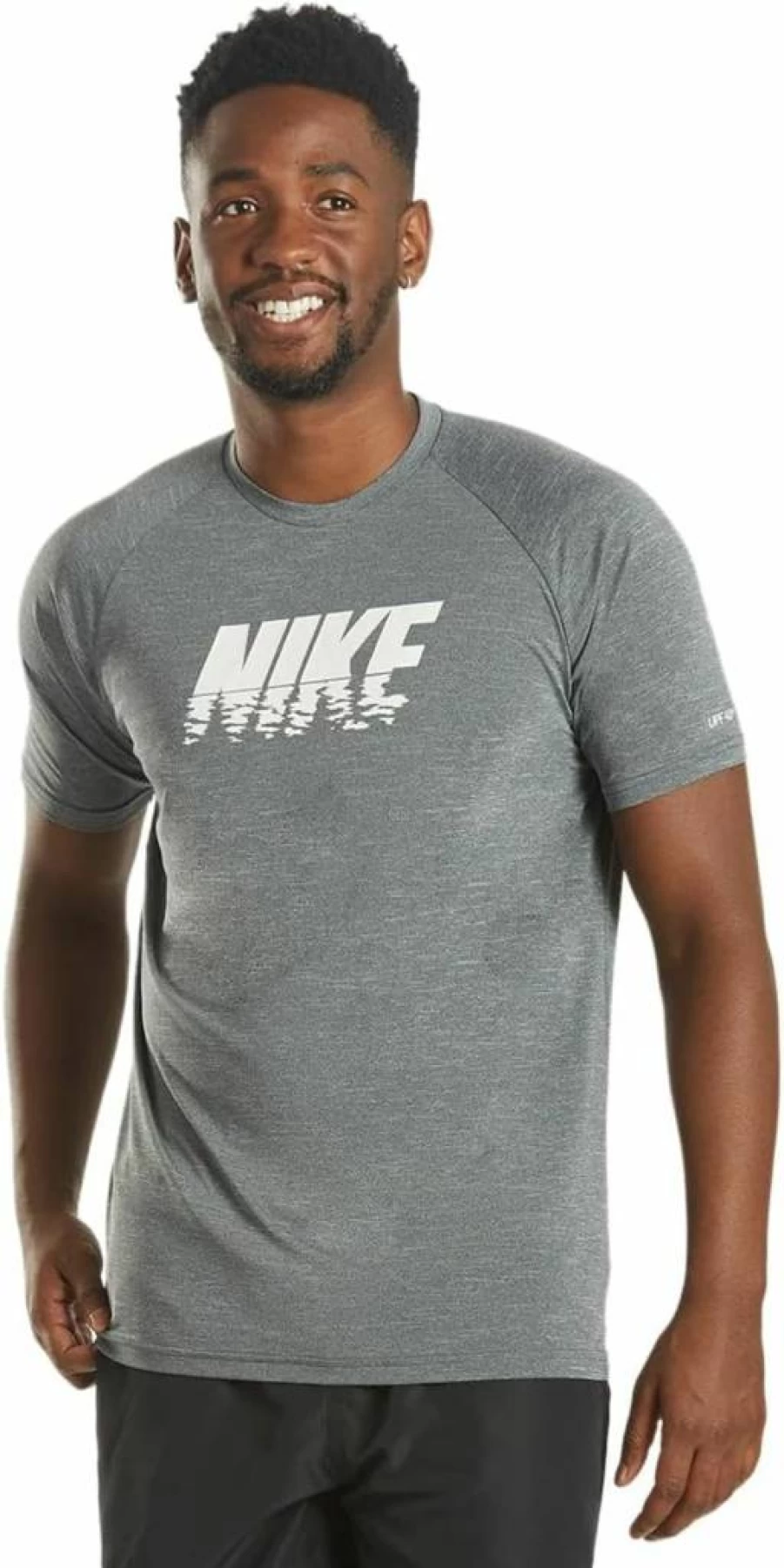 Nike Men's Performance UPF 50+ Swim Rash Guard Shirt for Sun Protection & Water Sports
