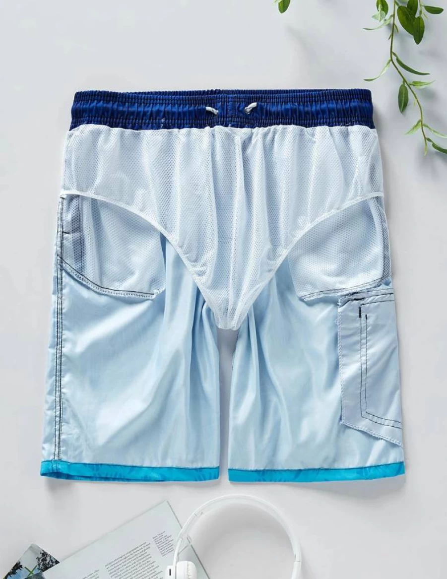 Liberty Imports Men's 9" Quick Dry Swim Trunks with Mesh Lining & Cargo Pockets - Lightweight Beach Shorts for Swimming Bathing Surf