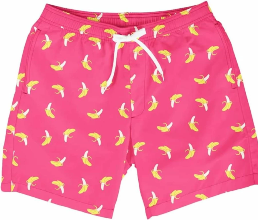 Tipsy Elves Men's 7 Inch Quick-Dry Swim Trunks with Mesh Liner - Funny Bathing Suits for Men