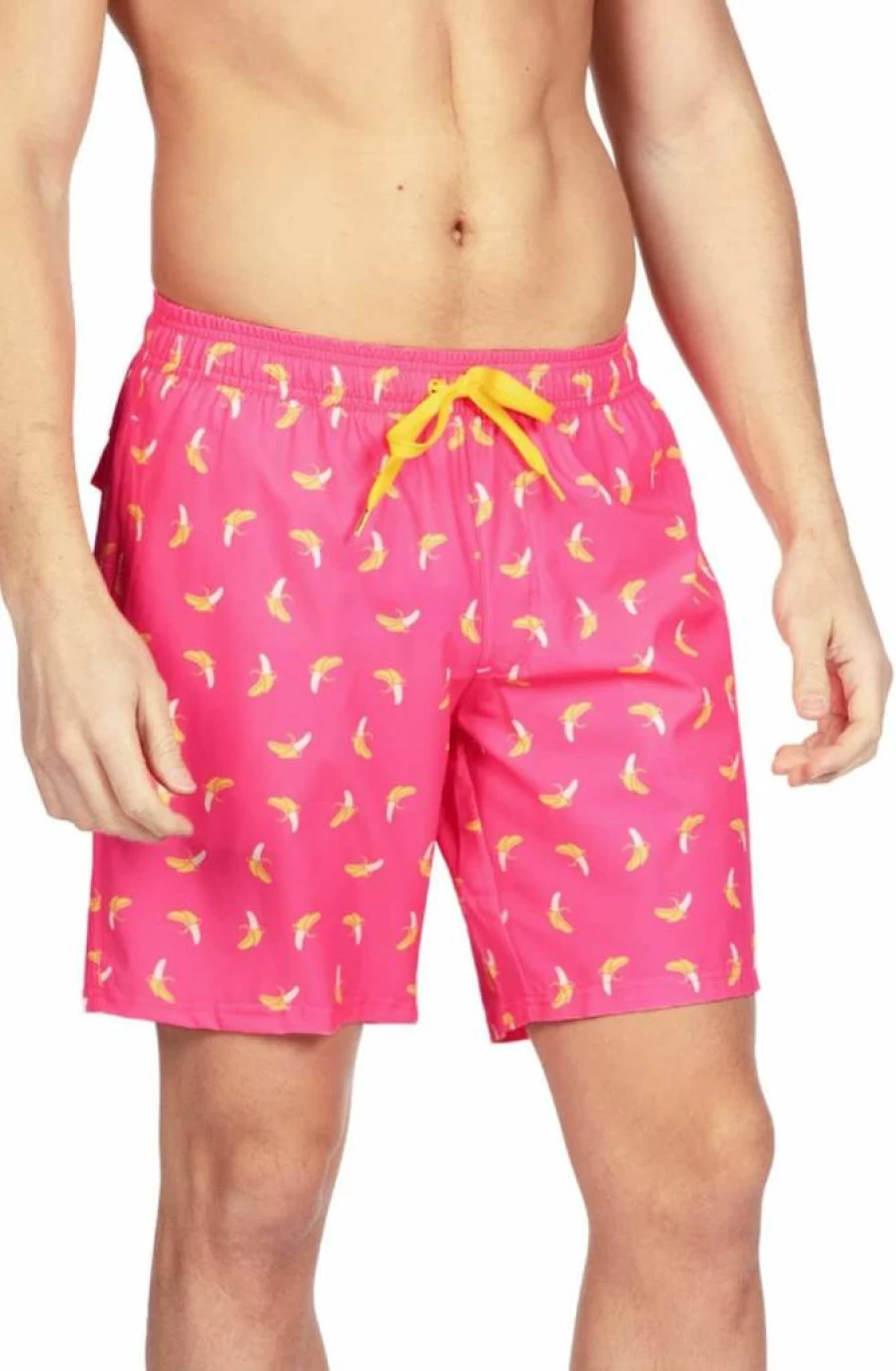 Tipsy Elves Men's 7 Inch Quick-Dry Swim Trunks with Mesh Liner - Funny Bathing Suits for Men