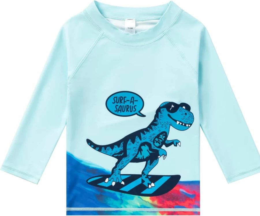 Childlike Me Boys' 3-Piece UPF 50+ Swim Set with Rashguard, Trunks & Sun Hat for Toddlers