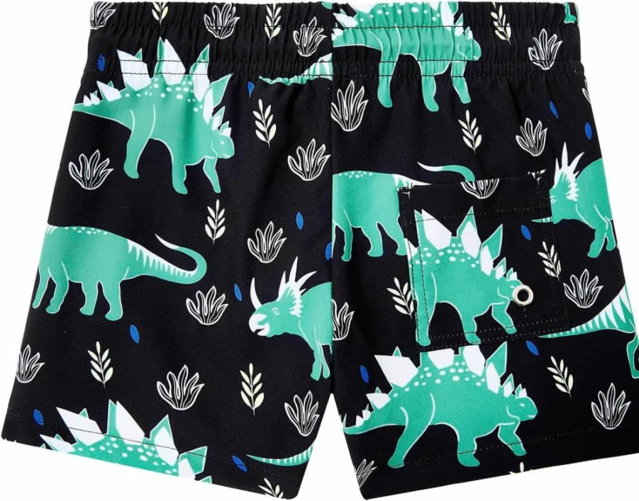 American Trends Boys Swim Trunks - Quick-Dry Toddler Swim Shorts with UPF 50+ for Kids & Youth, Beach & Pool Bathing Suit