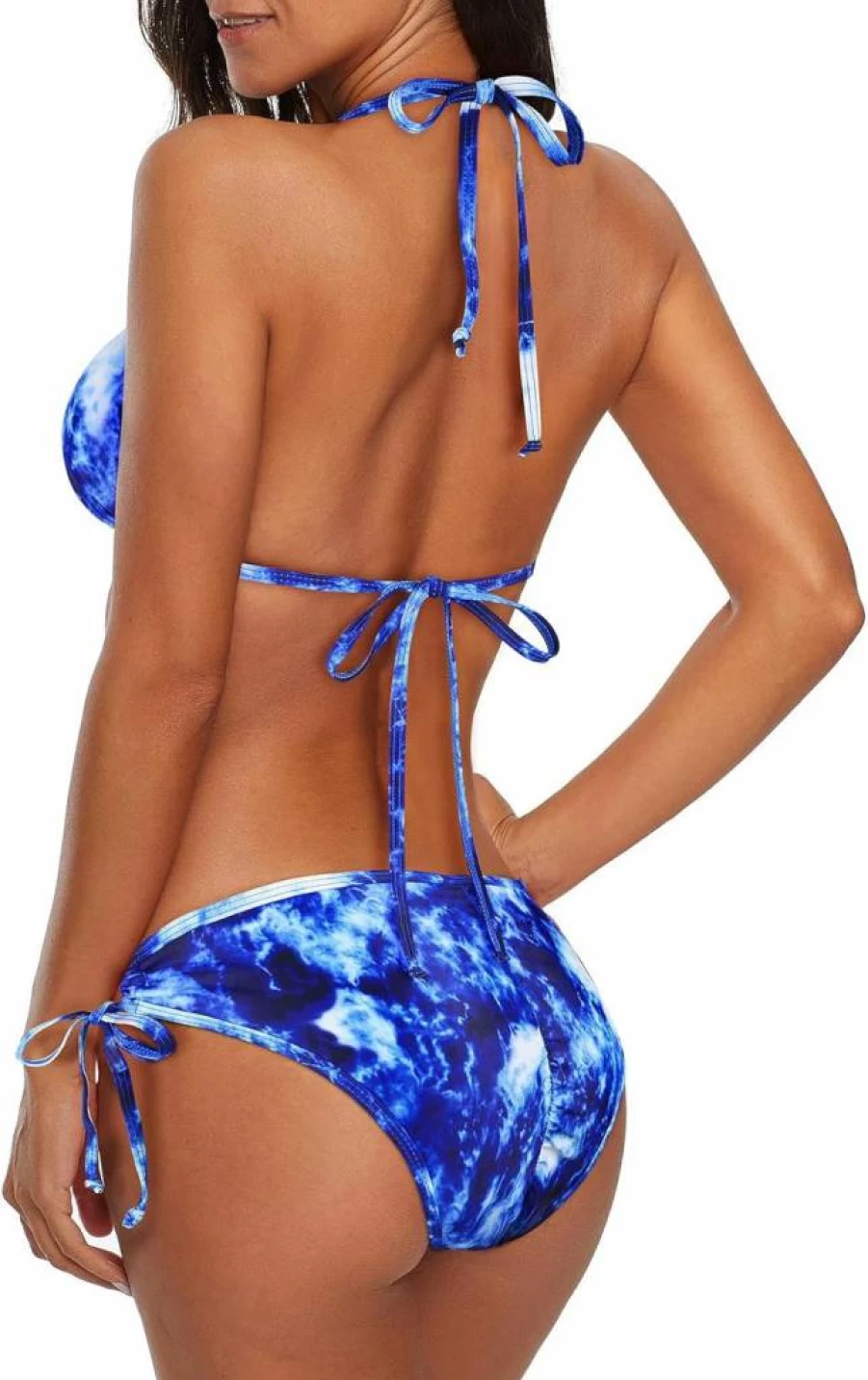 American Trends Women's Sexy Halter Triangle Bikini Set - Tie Side Two Piece Swimsuit for Beach & Pool