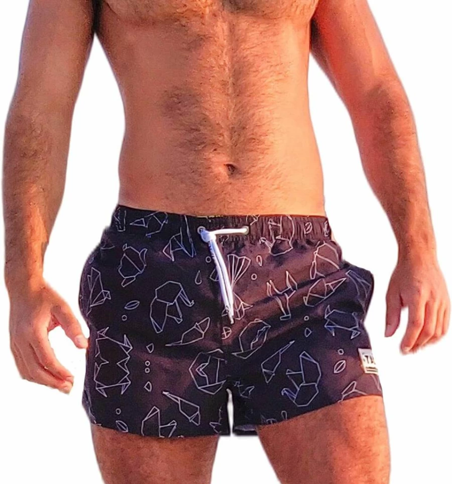 Taddlee Men's Quick-Dry Swim Trunks - Surf & Beach Board Shorts for Swimming, Comfortable Swimwear with Secure Pocket