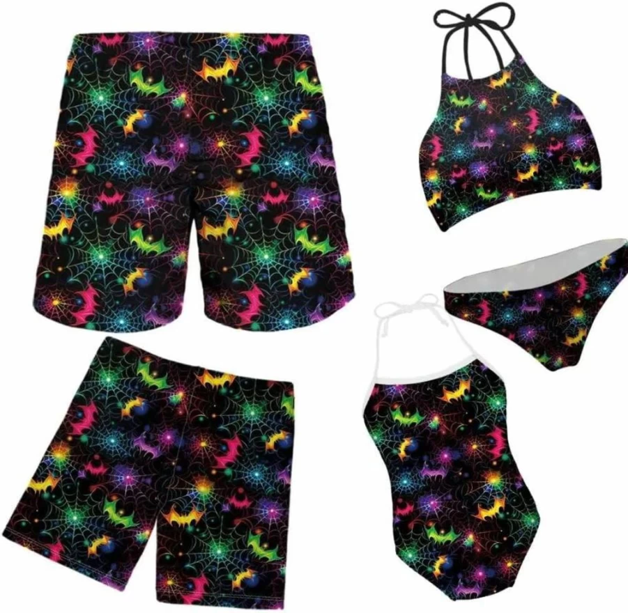 KEIAHUAN Mommy and Me Matching Bikini Set - Women's Two-Piece Swimwear & Kids Summer Bathing Suits Family Swimwear