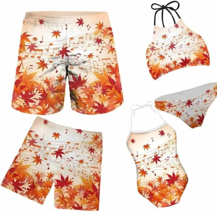 KEIAHUAN Mommy and Me Matching Bikini Set - Women's Two-Piece Swimwear & Kids Summer Bathing Suits Family Swimwear