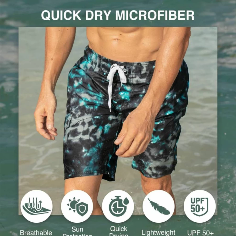 Kanu Surf Men's Infinite Swim Trunks for Men – Quick-Dry, Comfortable Swim Shorts in Regular & Extended Sizes