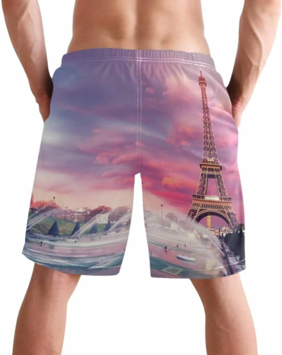 Visesunny Men's Quick-Dry Swim Trunks with Mesh Lining - Lightweight Beach Shorts for Swimming, Running & Sports